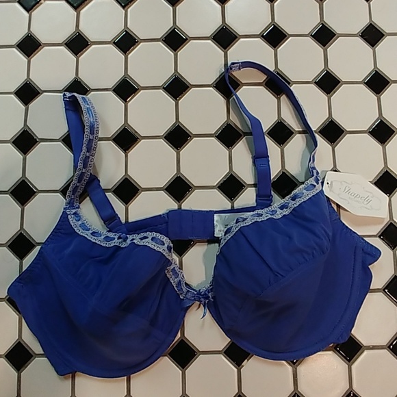 Blue Bra with Lace - Picture 1 of 4